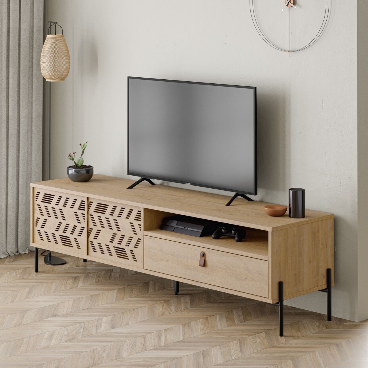 Comoda TV, Hanah Home, Dıonysos, 170x48.6x45 cm, Maro - imagine 2