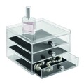Organizator pentru cosmetice iDesign, 3 compartimente, 16.5x18x12.5 cm