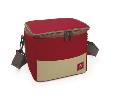 Geanta frigorifica Mini Cooler, Iris Barcelona, 8 L, 23.5x18.5x22 cm, poliester, rosu