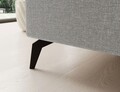 Coltar extensibil dreapta 4 locuri ELTAP, Sol-28, Solange, 292x196x84 cm, lemn/poliester, gri deschis