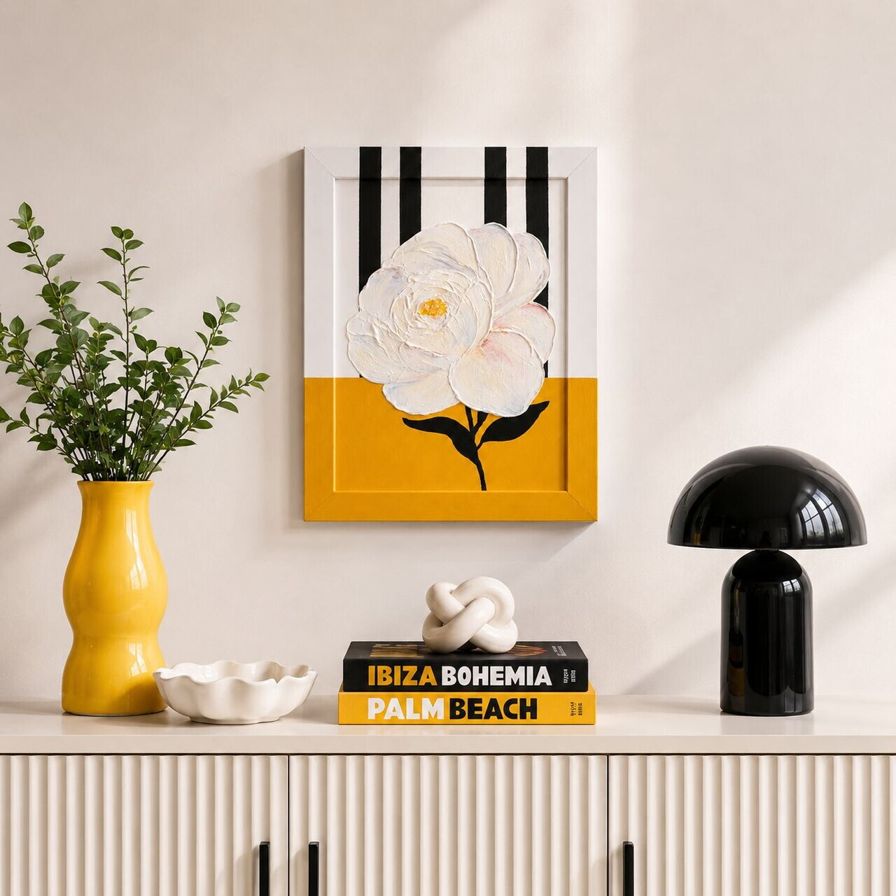 Tablou decorativ, YBC11868, Canvas, Rama din lemn (grosime 3 cm), Multicolor — imaginea 2