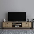 Comoda TV, Zena Home, Mila, Oud Stejar / Negru