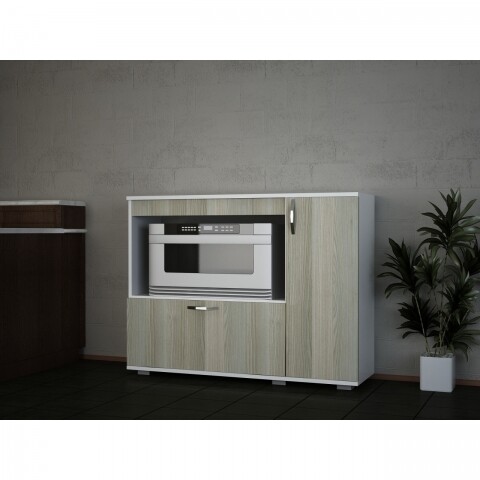 Dulap pentru bucatarie, Wooden Art, Charlotta White Cordoba, 118.2x90x35 cm mezoni.ro