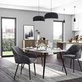 Scaun, Songmics, Velvet Design, 62.5x62x85 cm, otel/catifea, gi