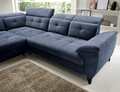 Coltar extensibil stanga 5 locuri ELTAP, LT-40REL, Inferne, 297x210x107 cm, lemn/poliester, albastru