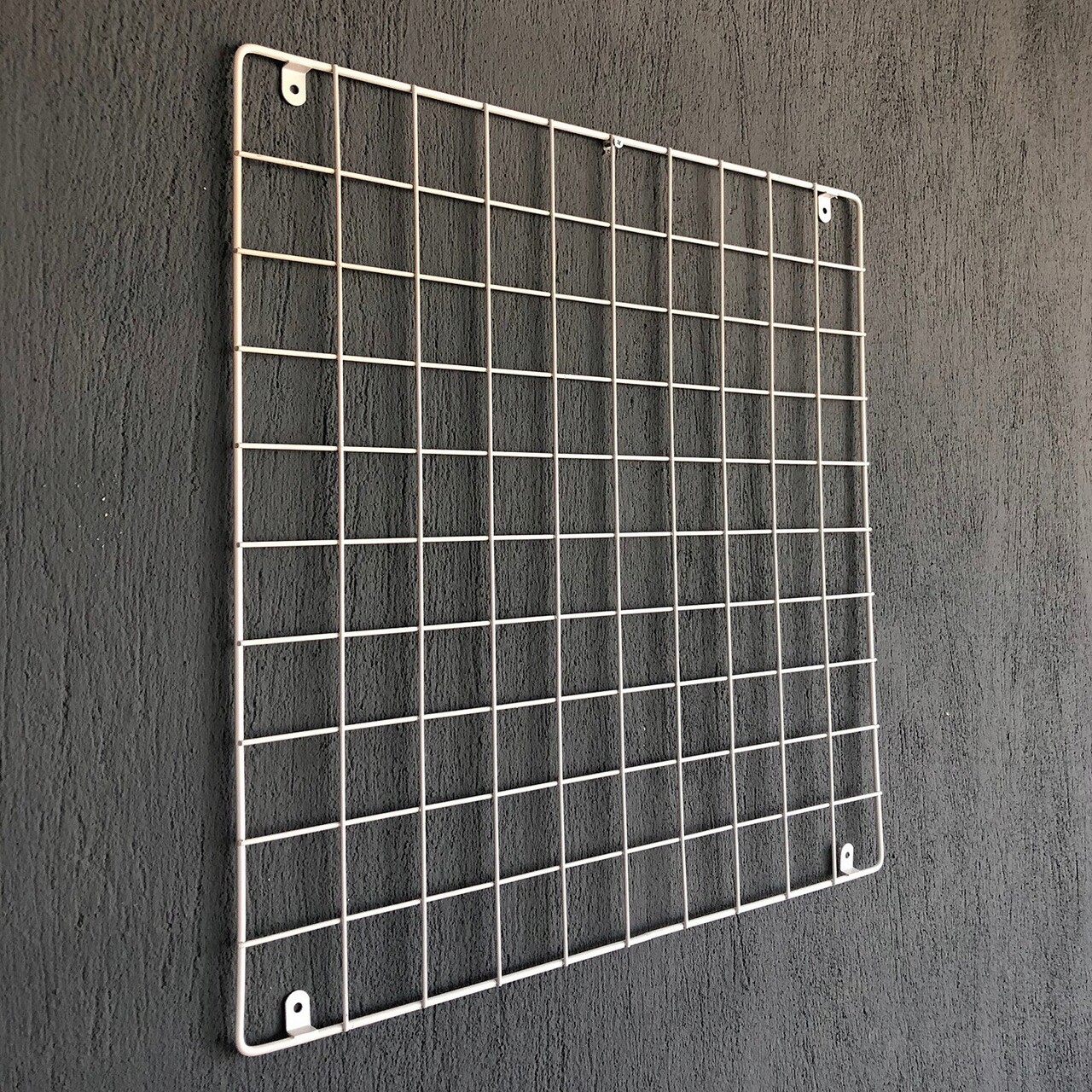 Decoratiune de perete, WR006, Metal, Cu 10 agatatori, Alb - 2 | YEO