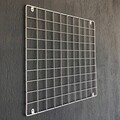 Decoratiune de perete, WR006, Metal, Cu 10 agatatori, Alb