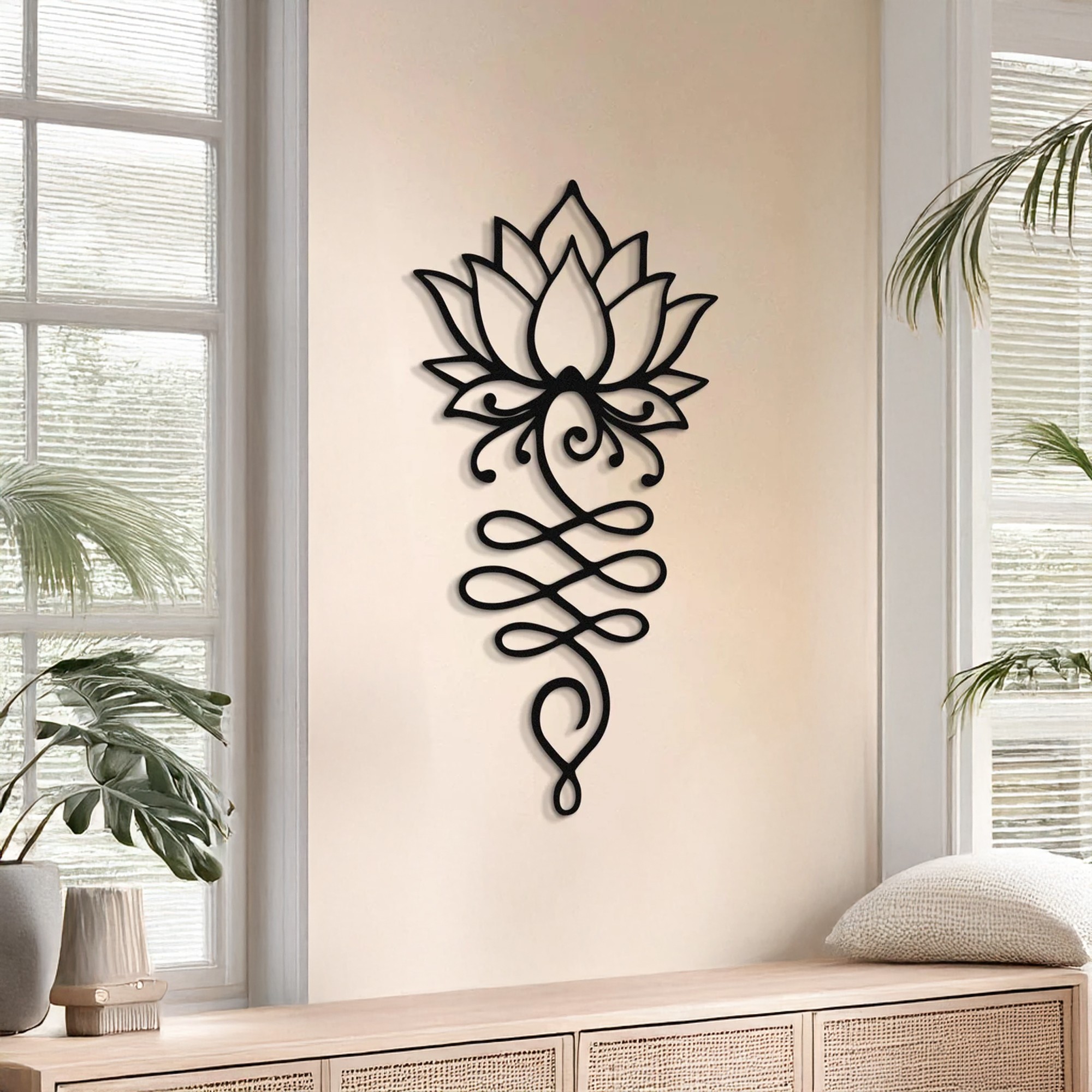 Decoratiune de perete, DCV-1017-MT, Dimensiune: 50 x 28 cm, Negru
