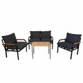 Set mobilier de gradina, Hanah Home, Alya, Antracit