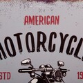 Placuta decorativa Motorcycle, Creaciones Meng, 30x30 cm, fier