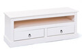 Comoda TV Provence 3, Inter Link, 118x39x45 cm, lemn, alb