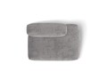 Modul dreapta pentru canapea, 2 locuri, Martina-212, Micadoni Home, 133x106x75 cm, velur, gri deschis