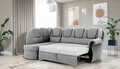 Coltar extensibil stanga 3 locuri ELTAP, L-005, Lord, 243x180x112 cm, lemn/poliester, gri deschis/negru