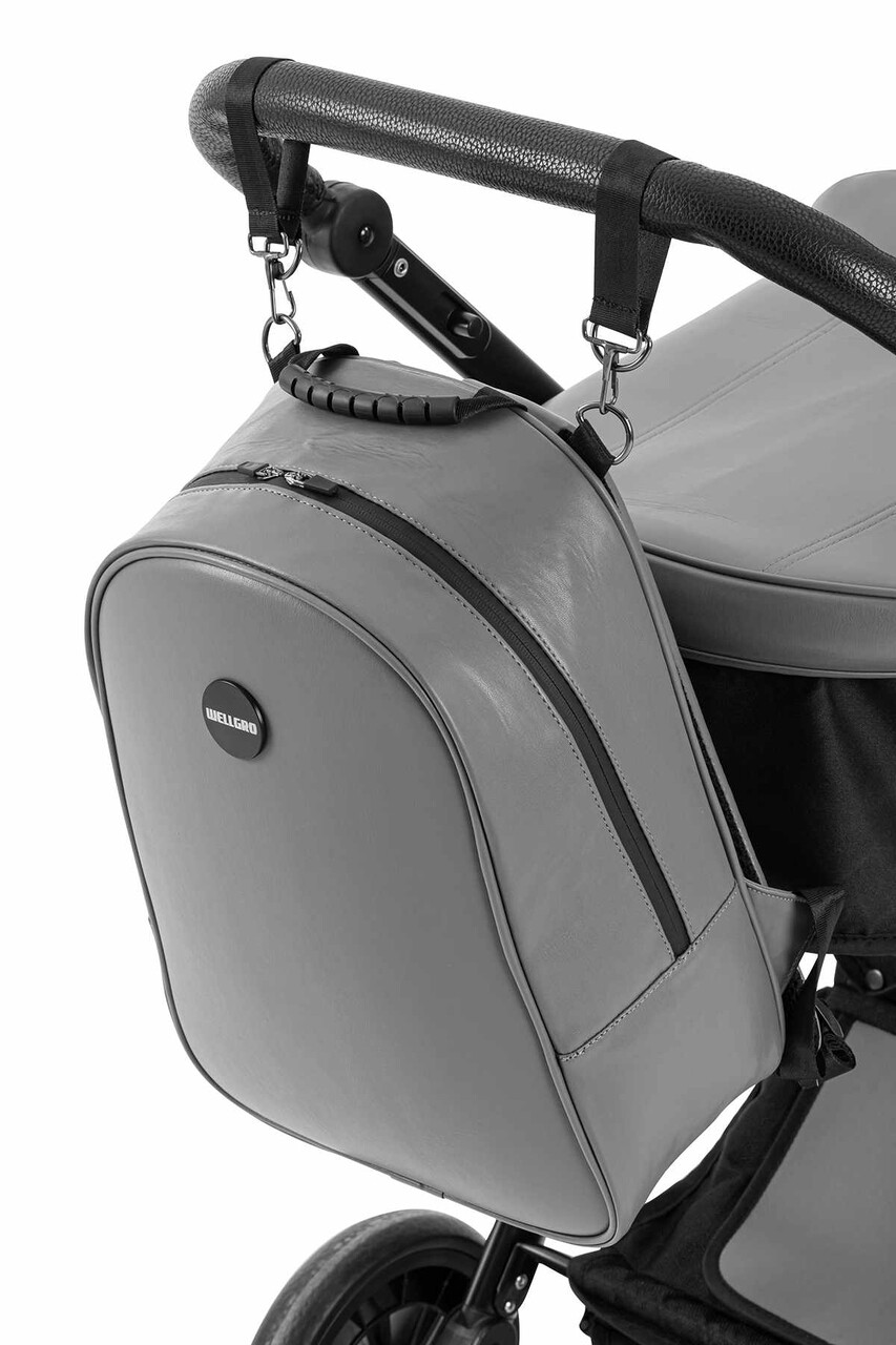 Ghiozdan multifunctional pentru mamici, Wallxpert, Novabag, Gri - imagine 7