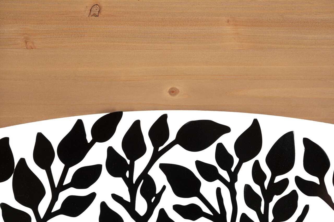 Decoratiune de perete 3 piese Arc, Mauro Ferretti, 105x70 cm, fier/MDF, negru/maro - 1 | YEO