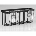 Suport pentru burete de vase Gia, iDesign, 14.5x6.4x6 cm, inox, negru mat