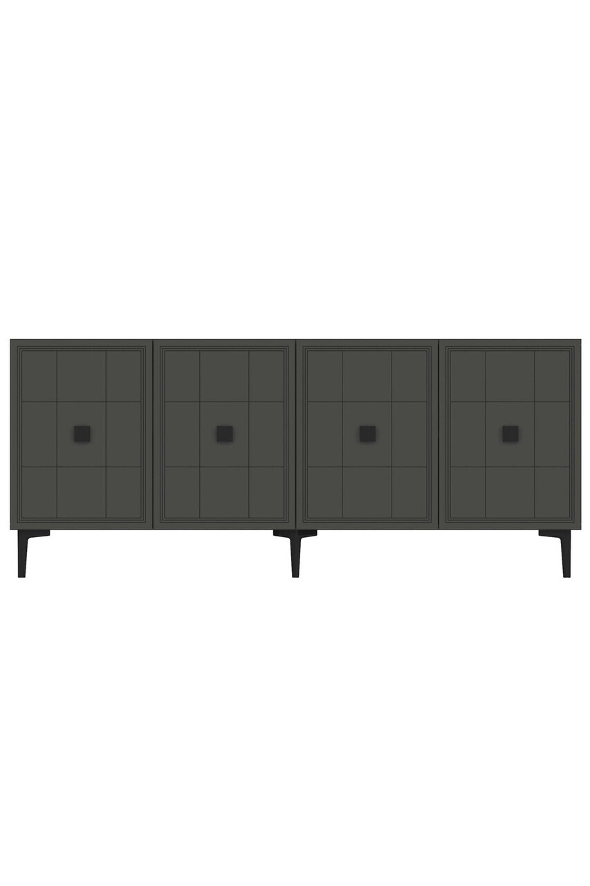 Consola, Hanah Home, Yuka 180, 180x75x32 cm, Antracit — imaginea 4