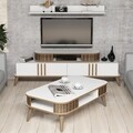 Mobilier living, Hommy Craft, Eylul, pal melaminat, alb