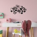 Decoratiune de perete, Butterflies, Dimensiune: 50 x 29 cm, Negru