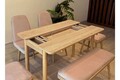 Set masa extensibila si 6 scaune, Vella, Vina Mini 03 0900, PAL, Stejar / Piatra