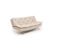 Canapea extensibila cu 3 locuri, Futon, 859FTN2898, Metal , Bej
