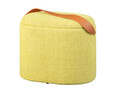 Taburet cu spatiu de depozitare Dilia, Inter Link, 42x30x36 cm, poliester, galben