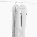 Set 2 huse pentru haine, Brabantia, Clothes Cover, 60x135 cm, nailon, transparent/gri