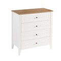 Dulap, Tuvalle, Tuval 065, 90x95x44 cm, Stejar alb