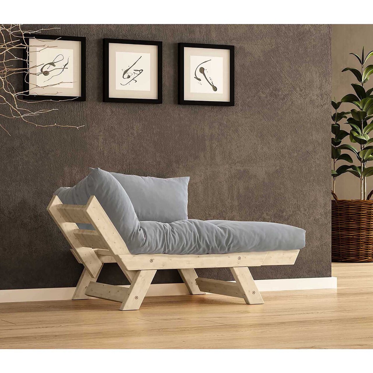 Fotoliu de gradina, Hanah Home, CPT8143-140, Natural / Gri - view 2