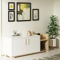 Pantofar, Olivia, Sunrise, 110x49.8x35 cm, PAL , Stejar Safir / Alb