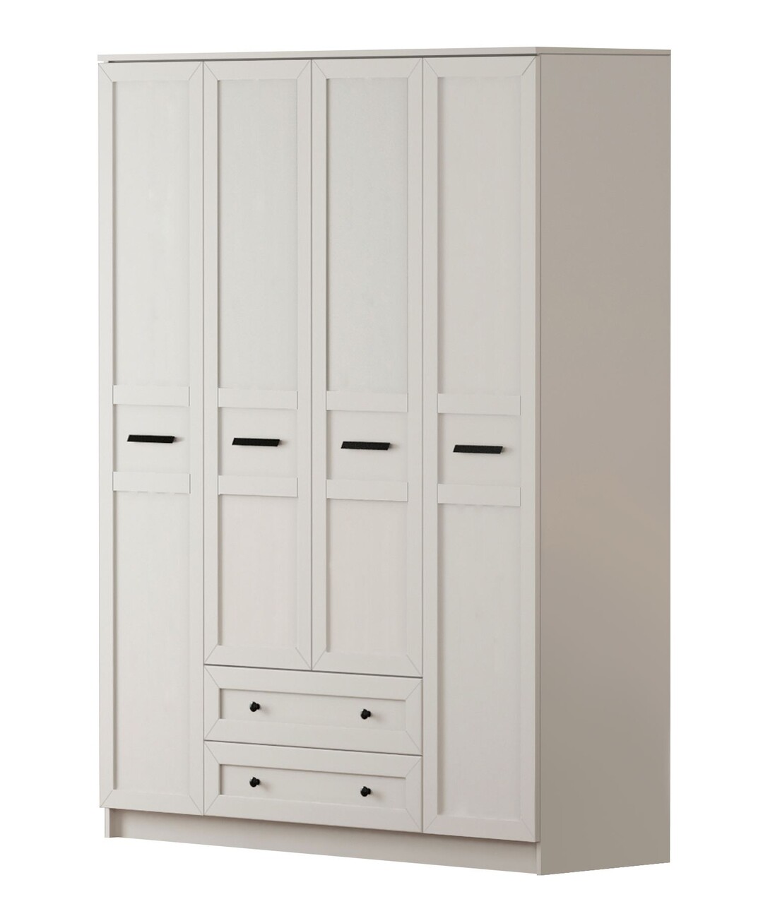 Dulap pentru haine, Rabi, Rb-168-01-001, 140x210x52 cm, Alb mat - 2 | YEO