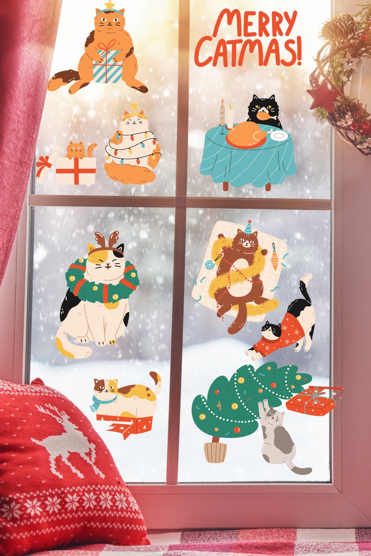 Sticker decorativ, 409023, Dimensiune: 40 x 100 cm, Multicolor