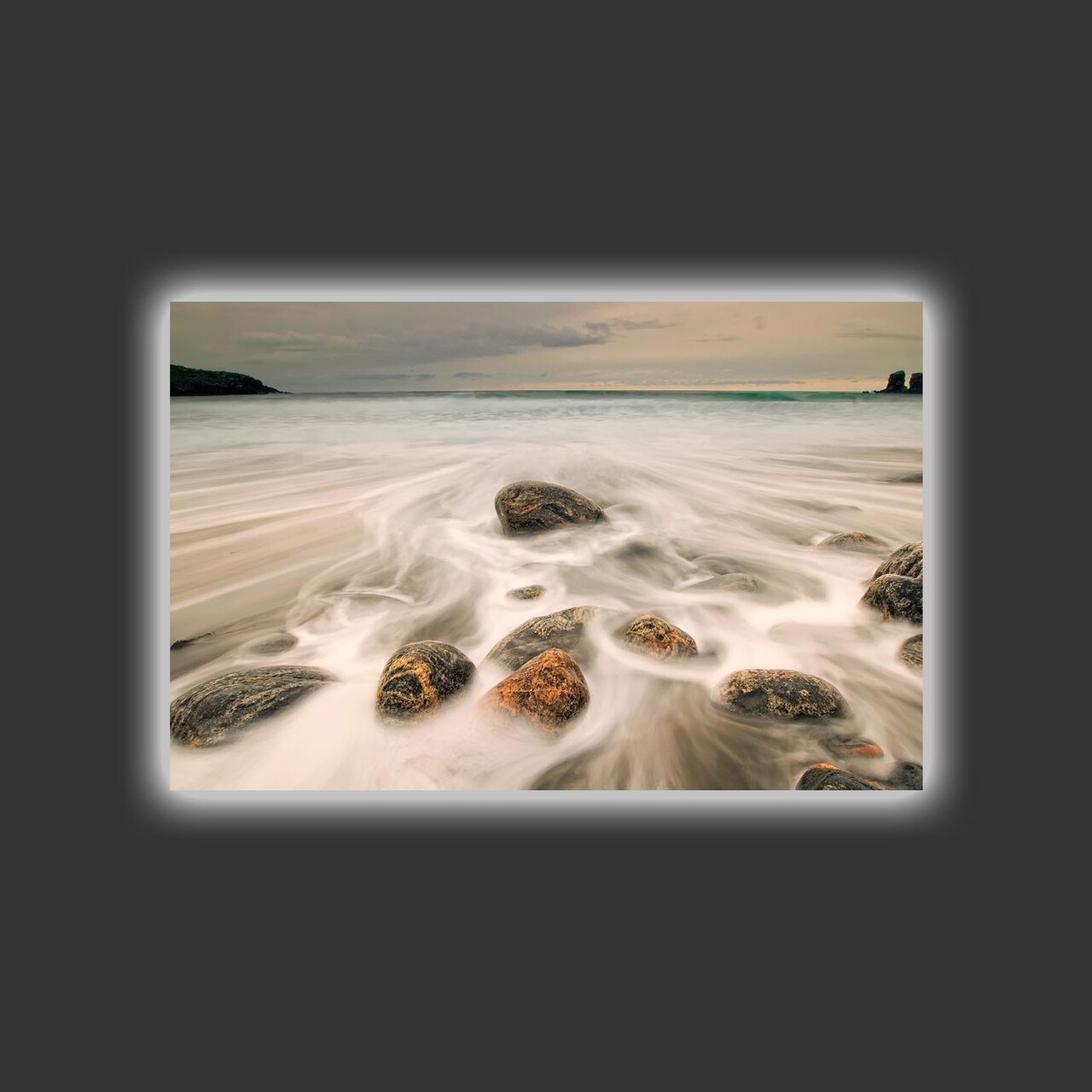 Tablou decorativ cu lumina LED, 4570HDACT-005, Dimensiune: 45 x 70 cm, Multicolor - view 3