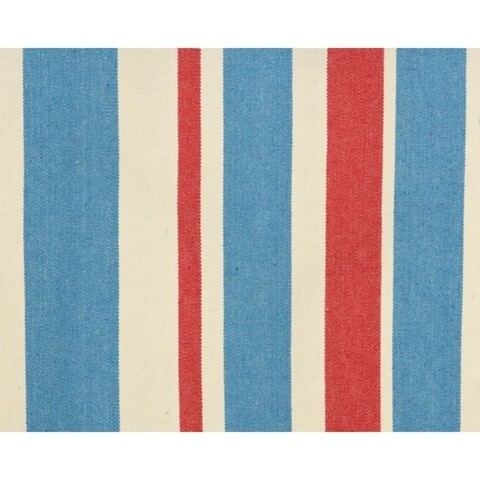 Hamac Stripes Red, Decoris, 200x80 cm, albastru/rosu