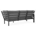 Set coltar si masuta pentru gradina/terasa Matzo, aluminiu, negru/gri