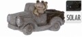 Lampa solara de gradina, 20 cm, Frog Car