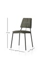 Set scaune 2 piese, Nmobb, Lıma, Negru / Antracit