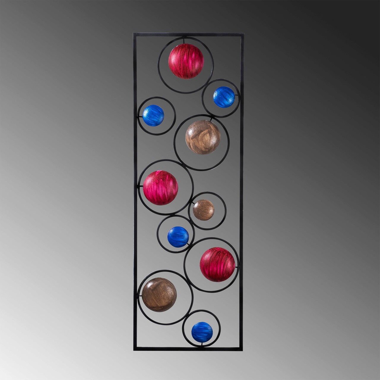 Decoratiune de perete, Life, Metal, Dimensiune: 90 x 32 cm, Multicolor