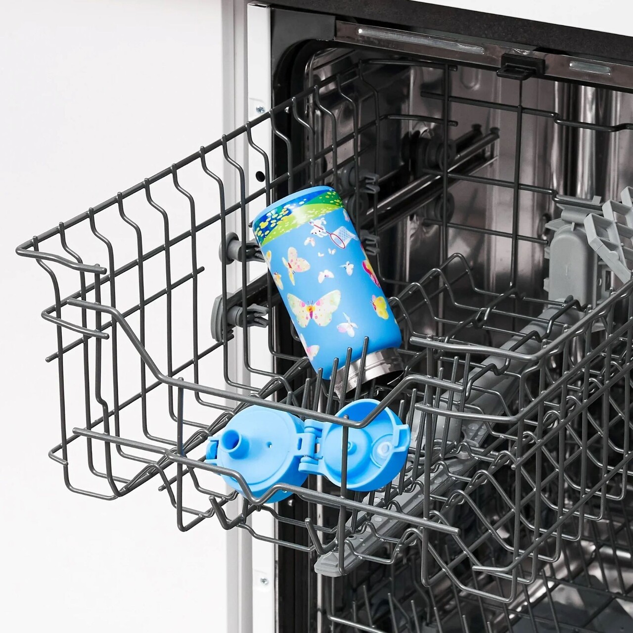 Sticla apa pentru copii, inox, 320ml, Butterflies - Ion8 - imagine 9