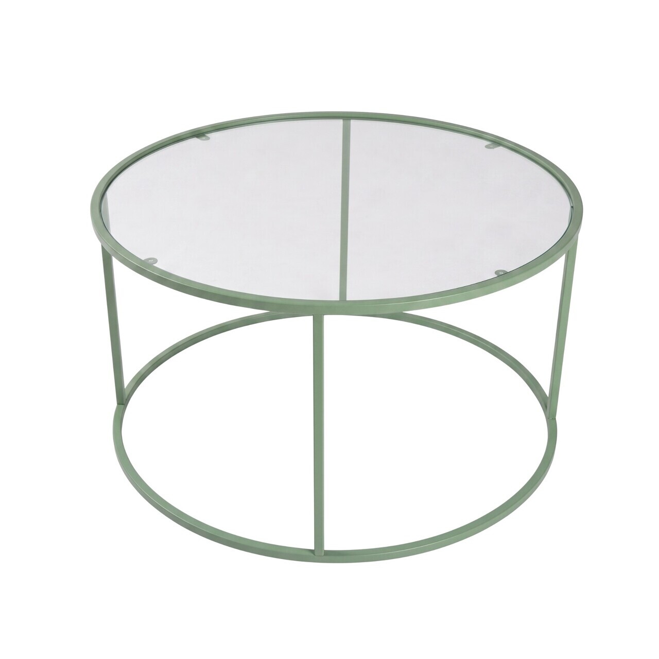 Masuta de cafea, Hanah Home, Mint-Trs-80-Nrd-Srk, Sticla temperata, Verde menta — imaginea 4