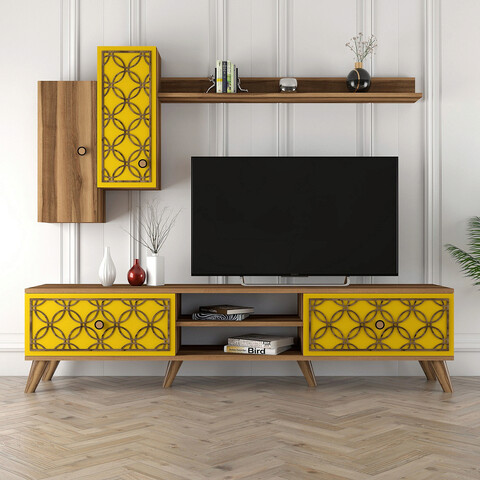Comoda tv, hommy craft, class s, nuc / galben