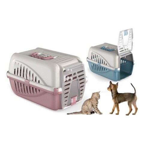 Transportor pentru animale de companie, panzer, 50 x 33 x 31 cm, plastic, culori asortate