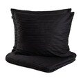 Lenjerie de pat Agnes, Homla, 200x220 cm, bumbac satinat, negru