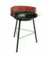 Gratar fix cu 3 picioare BBQ, Ø33 cm, metal, rosu