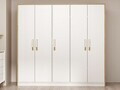 Dulap pentru haine, Hanah Home, Mitra, 225x210x60 cm, Alb / Artizanal