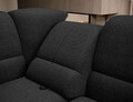 Coltar extensibil stanga 3 locuri ELTAP, LT-10FL, Siber, 270x186x93 cm, lemn/poliester, negru