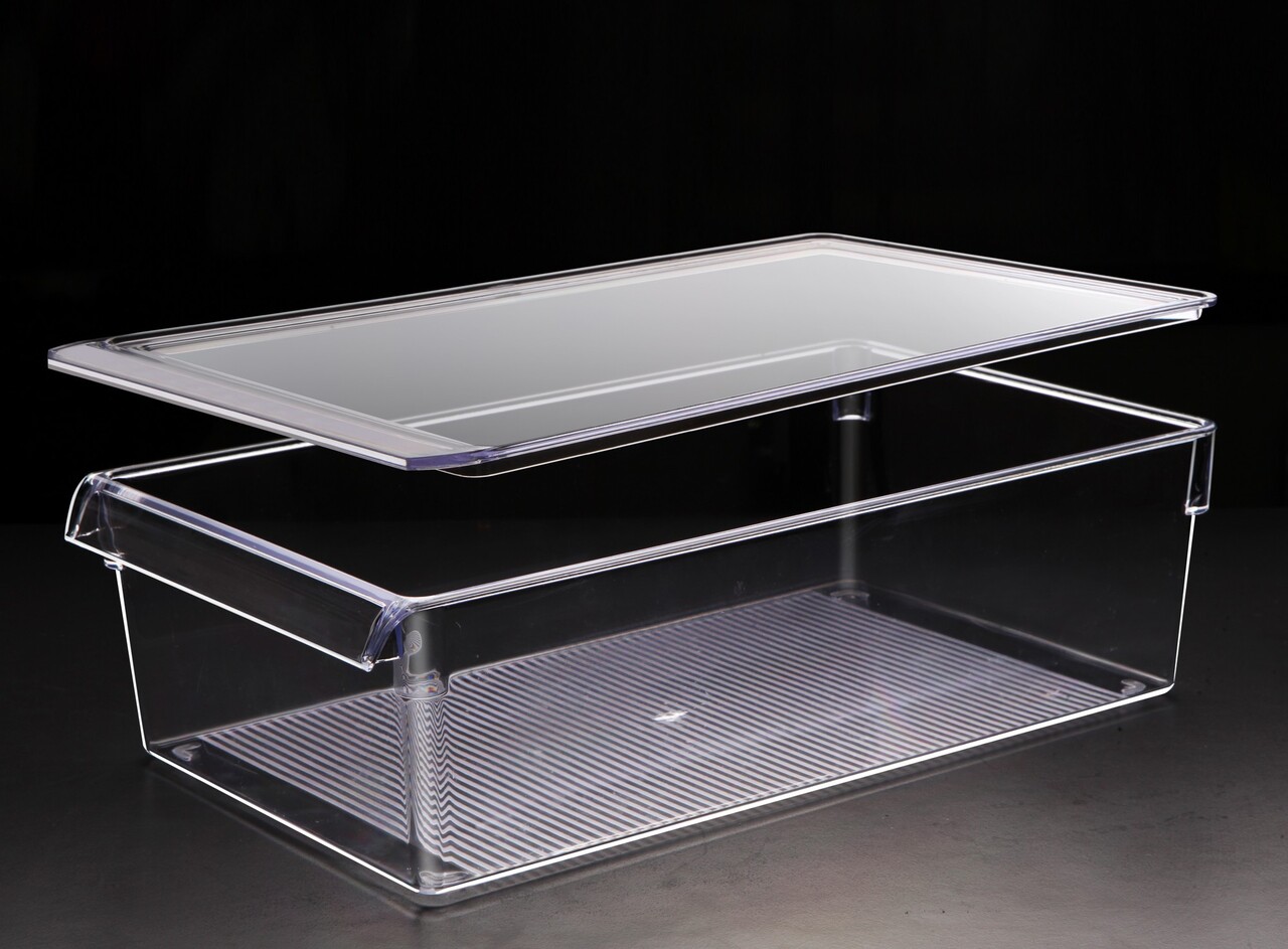 Set organizatoare frigider, Hermia, 639OKK1123, Dimensiune medie: 37 x 15 x 10 cm (3 bucăți), Transparent - imagine 2