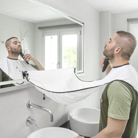 Pelerina pentru tuns barba, innovagoods, 80x130 cm, poliester