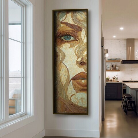 Tablou decorativ, LAC073-150, MDF, Lemn masiv, Multicolor