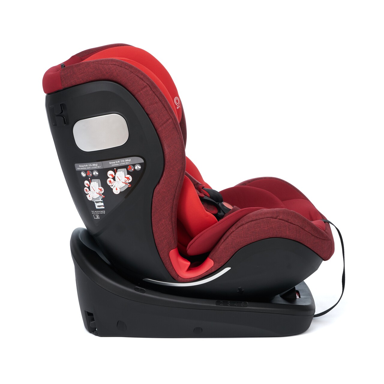 Scaun Auto Rotativ 360 Cu Isofix, U-grow, Rosu